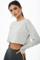 Forever21 Active French Terry Crop Top