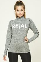 Forever21 Women's  Active Real Graphic Pullover