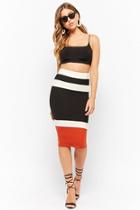 Forever21 Colorblock Pencil Skirt