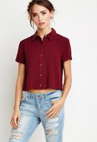 Forever21 Boxy Cropped Shirt
