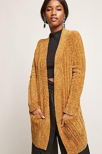 Forever21 Raglan Chenille Cardigan