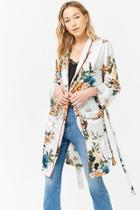 Forever21 Floral Satin Jacket