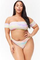 Forever21 Plus Size Watercolor Off-the-shoulder Bikini Top