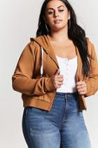 Forever21 Plus Size Cropped Zip Hoodie
