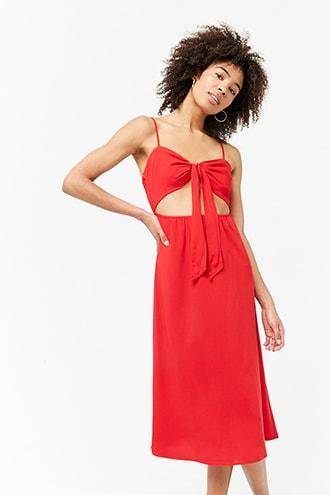 Forever21 Self-tie Cutout Cami Dress