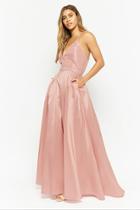 Forever21 Faux Gem Self-tie Gown