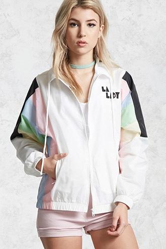 Forever21 La Lady Colorblocked Windbreaker