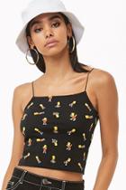 Forever21 Bart Simpson Graphic Cropped Cami