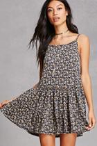 Forever21 Floral Drop-waist Tunic
