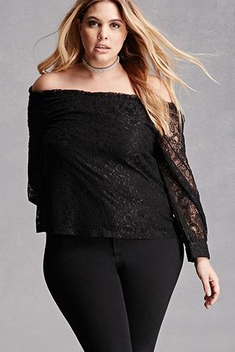 Forever21 Plus Size Coc Lace Top