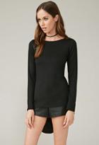 Forever21 Women's  Marina T. High-low Top (black)