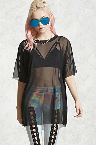 Forever21 Boxy Sheer Tee