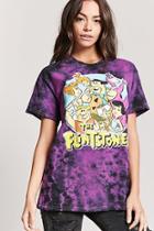 Forever21 Flintstones Graphic Tie-dye Tee