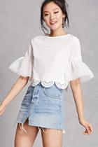 Forever21 Bell Sleeve Crop Top