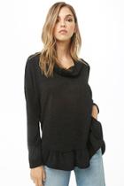 Forever21 Sweater-knit Cowl Neck Tunic