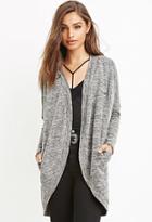 Forever21 Women's  Marled Knit Dolman Cardigan (charcoal)