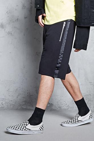 Forever21 Fleece Zip Pocket Shorts