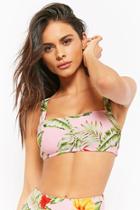 Forever21 Tropical Floral Print Bikini Top