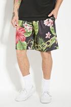 21 Men Men's  Reason Floral Chain Mesh Shorts