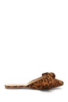 Forever21 Leopard Print Bow Mules
