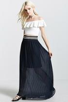 Forever21 Varsity Stripe Maxi Skirt