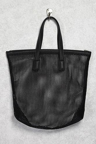 Forever21 Netted Sheer Tote Bag