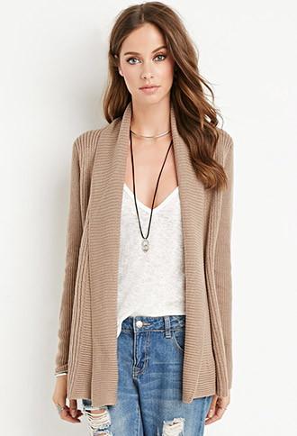 Forever21 Mixed Knit Cardigan
