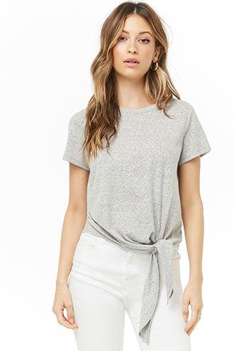 Forever21 Self-tie Hem Tee