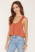 Forever21 Women's  Amber Crochet-strap Top