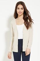Forever21 Women's  Oatmeal Classic Cardigan