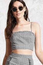 Forever21 Gingham Plaid Crop Top