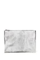 Forever21 Textured Metallic Makeup Pouch