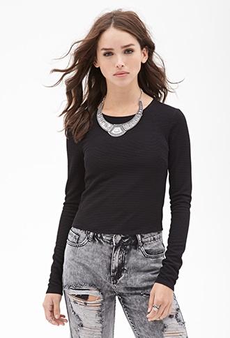 Forever21 Textured Knit Top