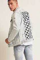 Forever21 Victorious Checkered Denim Jacket