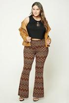 Forever21 Plus Size Flared Chevron Pants