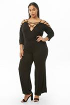 Forever21 Plus Size Strappy Knit Jumpsuit