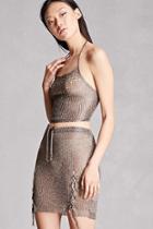 Forever21 Chainmail Cami Skirt Set