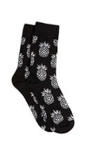 Forever21 Men Pineapple Print Crew Socks