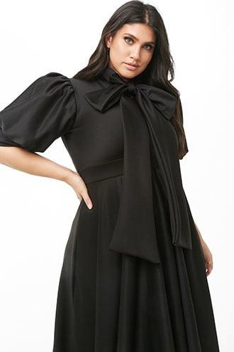 Forever21 Plus Size Puff-sleeve Maxi Dress