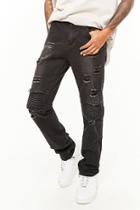 Forever21 Cain & Abel Distressed Moto Jeans