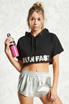 Forever21 Active Run Fast Cropped Hoodie