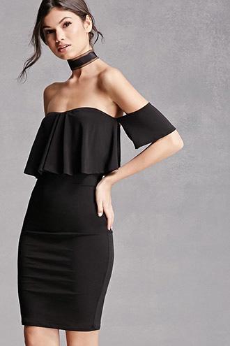 Forever21 Flounce Off-the-shoulder Dress