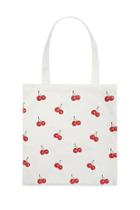 Forever21 Cherry Print Canvas Tote Bag