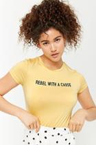 Forever21 Rebel With A Cause Graphic Tee