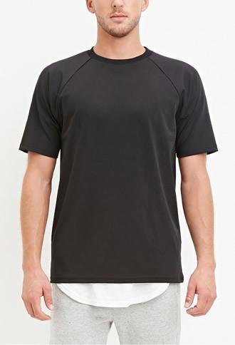 21 Men Stretch-knit Raglan Tee