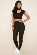 Forever21 Women's  Tie-front Leggings