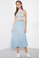 Forever21 The Fifth Label Dance Chambray Skirt