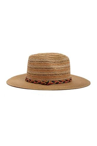 Forever21 Braided Straw Panama Hat
