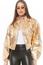 Forever21 Metallic Pull-ring Windbreaker