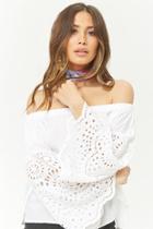 Forever21 Boho Me Split-back Off-the-shoulder Top